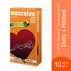 Презервативы Маскулан №10 дотти+риббд Masculan 3 Classic dotty+ribbed с колечками и пупырышками, М.П.И. Фармасьютика ГмбХ